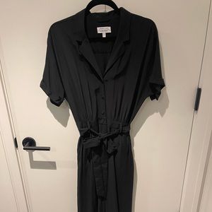 & Other Stories Black Belted Jumpsuit